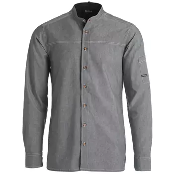 Kentaur modern fit chefs shirt/server shirt, Chambray Grey