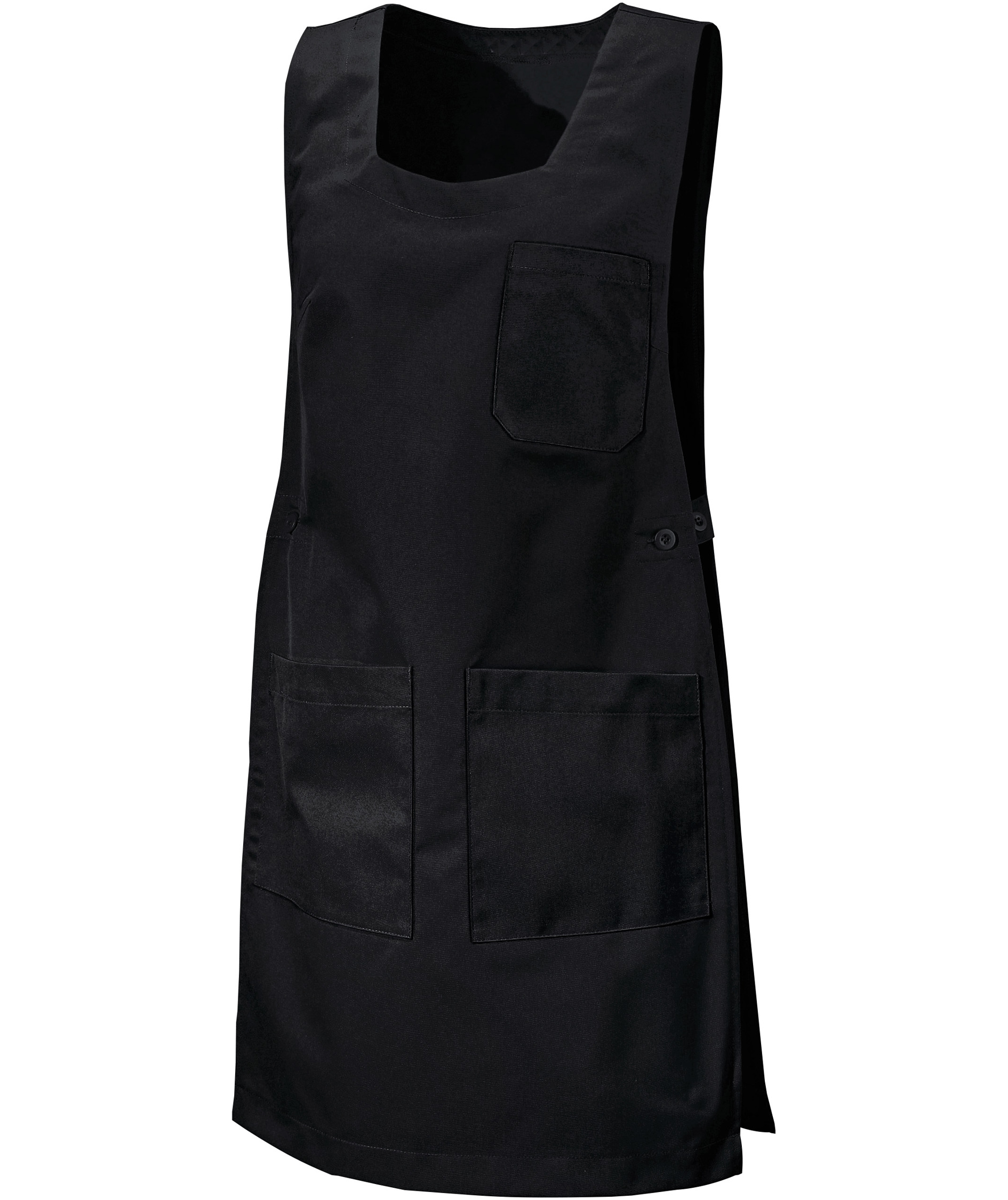 Hejco dubbelf&ouml;rkl&auml;de dam med fickor, Svart