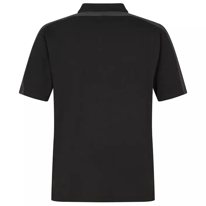 Engel Galaxy polo T-skjorte, Svart/Antrasittgrå, large image number 1