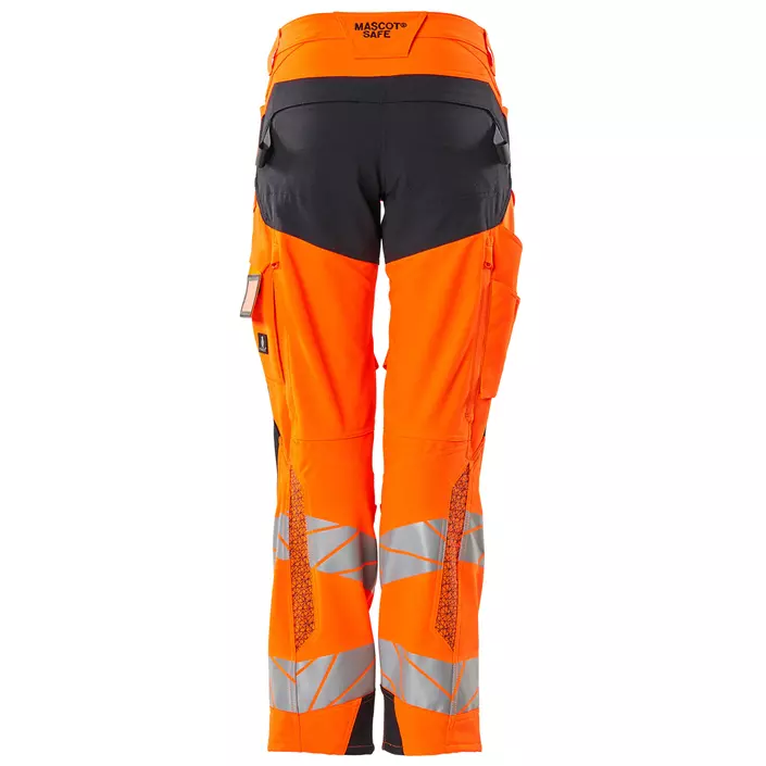 Mascot Accelerate Safe women's work trousers full stretch, Hi-Vis Orange/Dark Marine, large image number 1