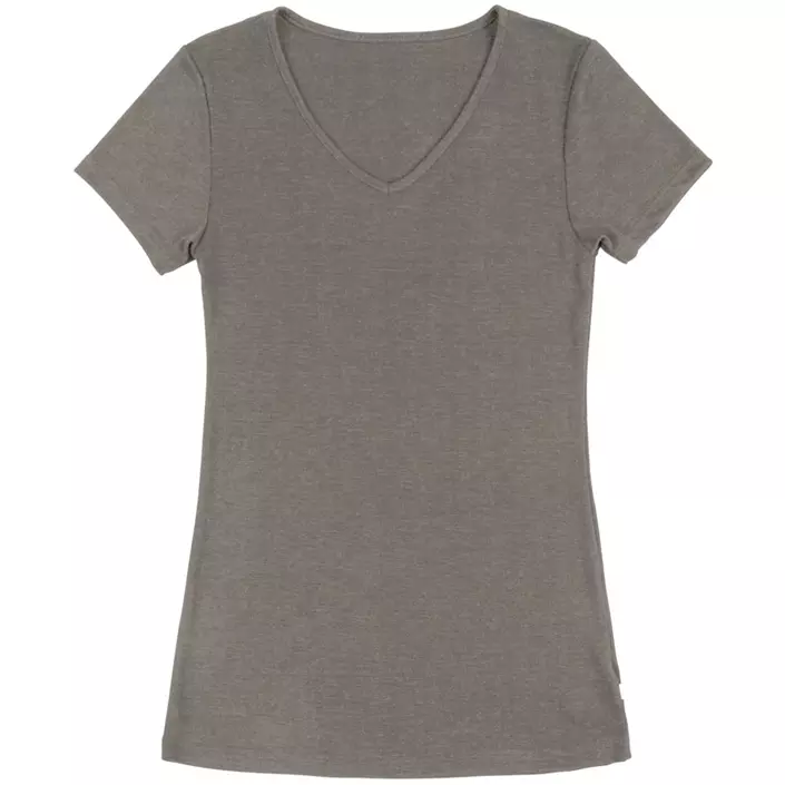 Joha Sara Damen T-Shirt, Wolle/Seide, Sesam melange, large image number 0