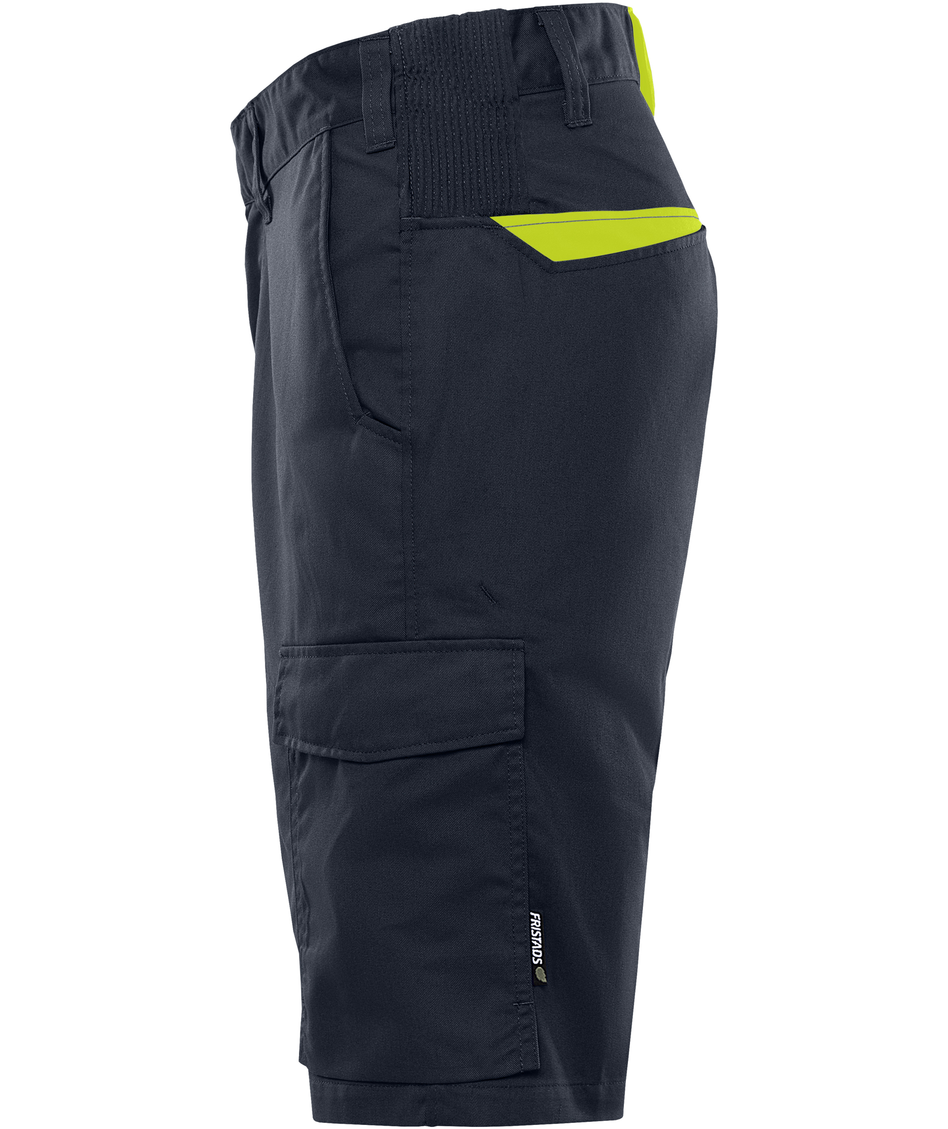 Fristads Green Shorts 2932 GWM, Dunkel Marine/Hi-Vis Gelb, large image number 5