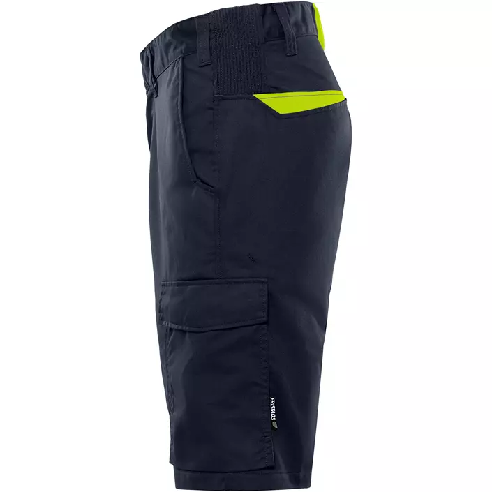Fristads Green shorts 2932 GWM, Mørk Marine/Hi-Vis Gul, large image number 5