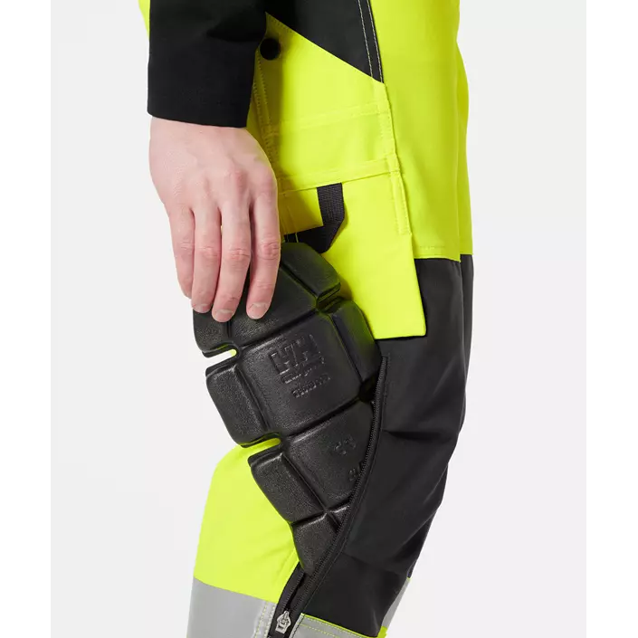Helly Hansen Alna 4X work trousers full stretch, Hi-vis yellow/Ebony, large image number 6