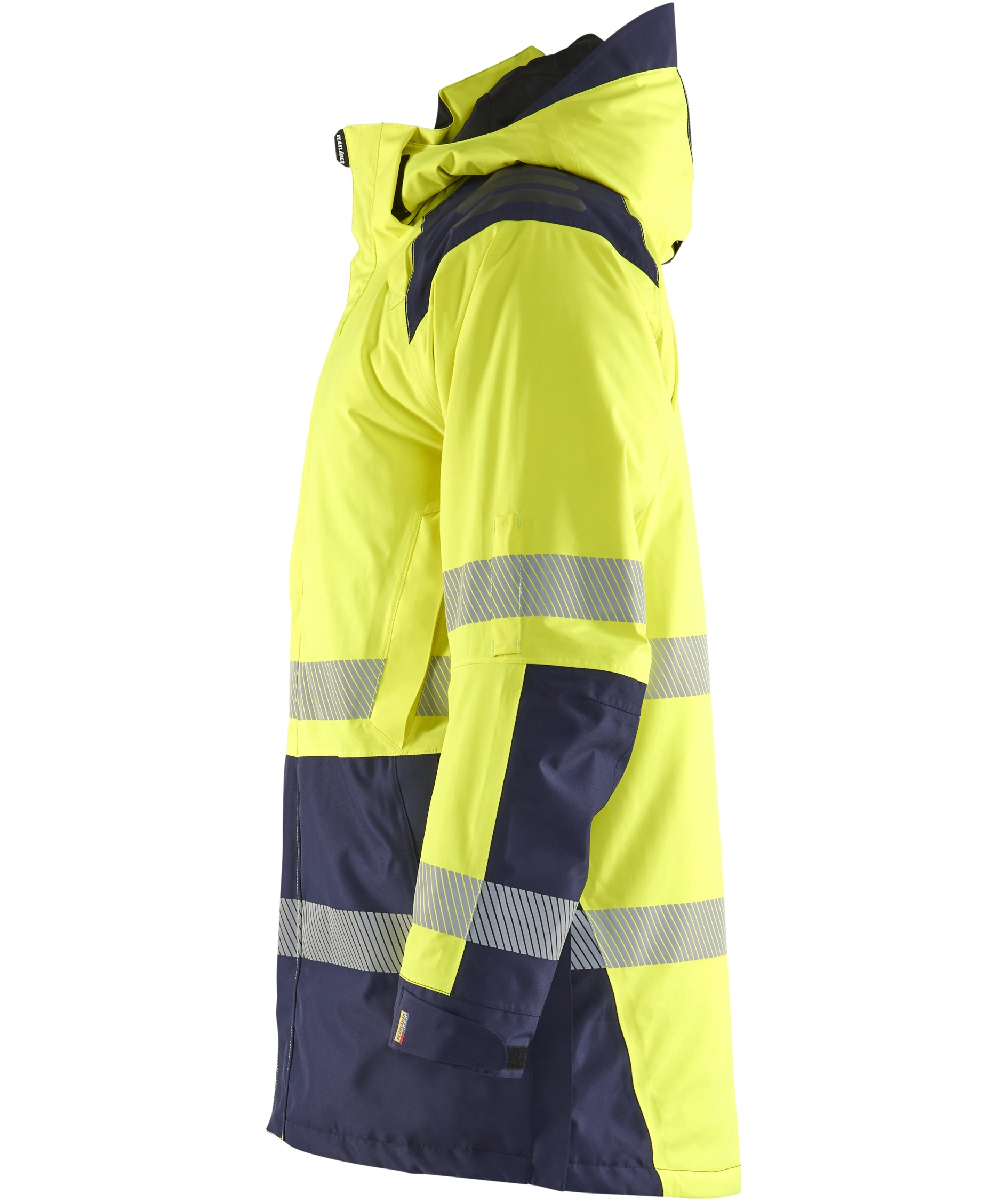 Bl&aring;kl&auml;der winter parka, Hi-Vis yellow/marine, large image number 3