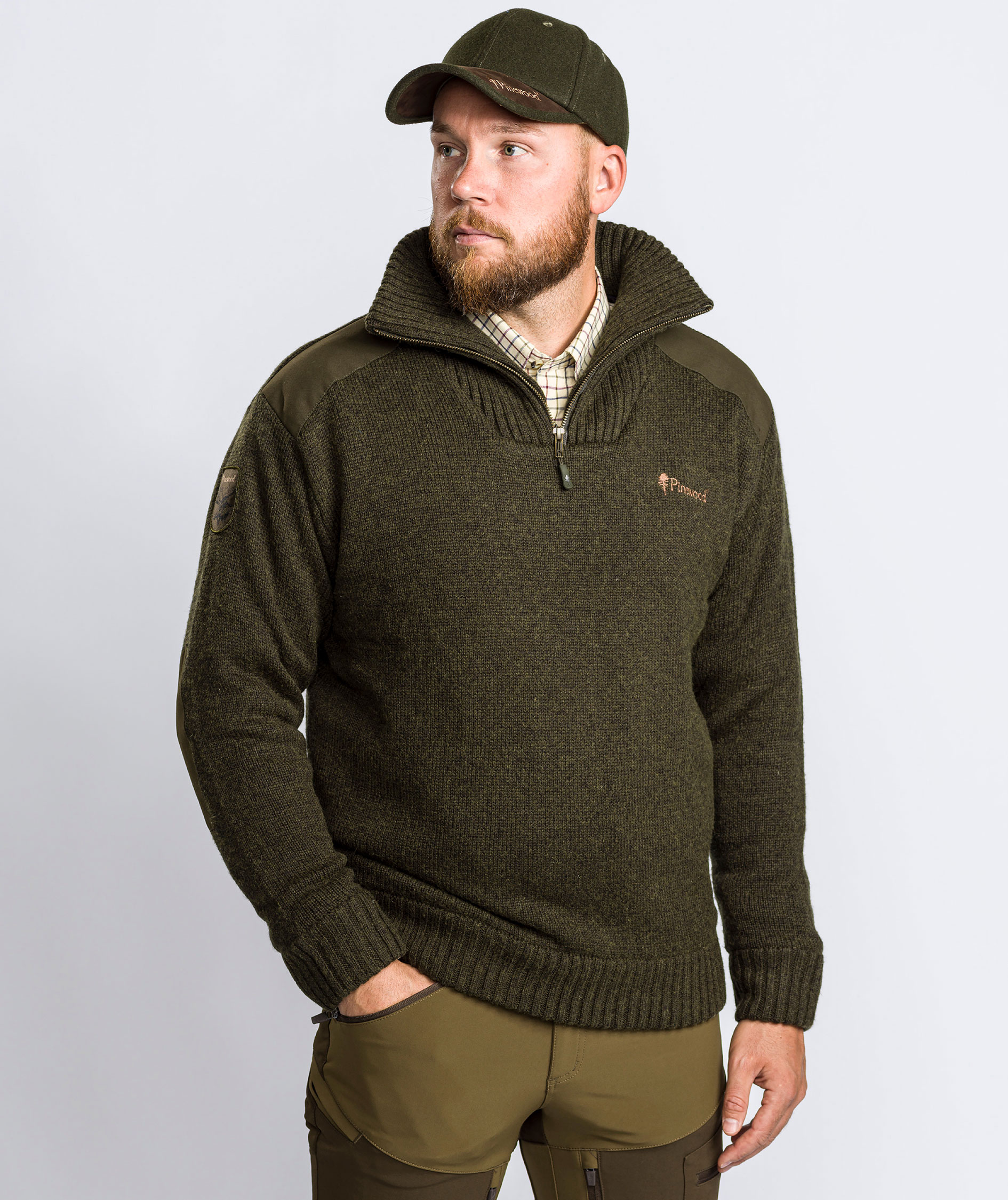 Pinewood Hurricane striktr&oslash;je med membran, M&oslash;rkegr&oslash;n, large image number 5