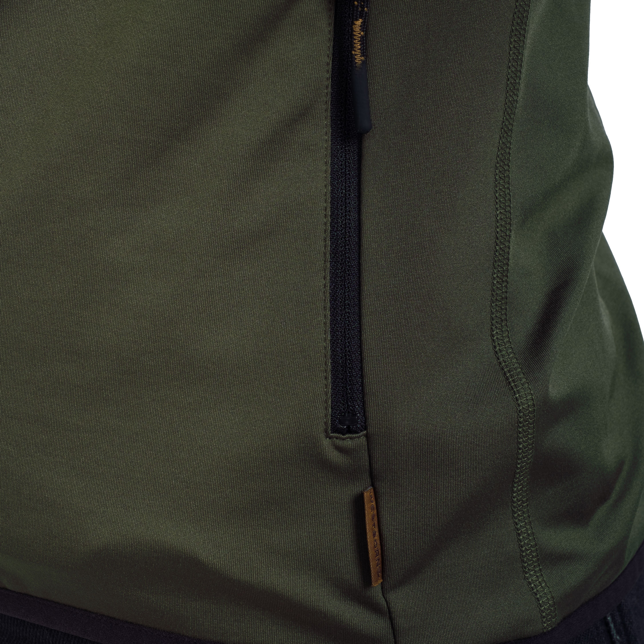 Westborn dame hettegenser med glidel&aring;s, Dusty Olive, large image number 8