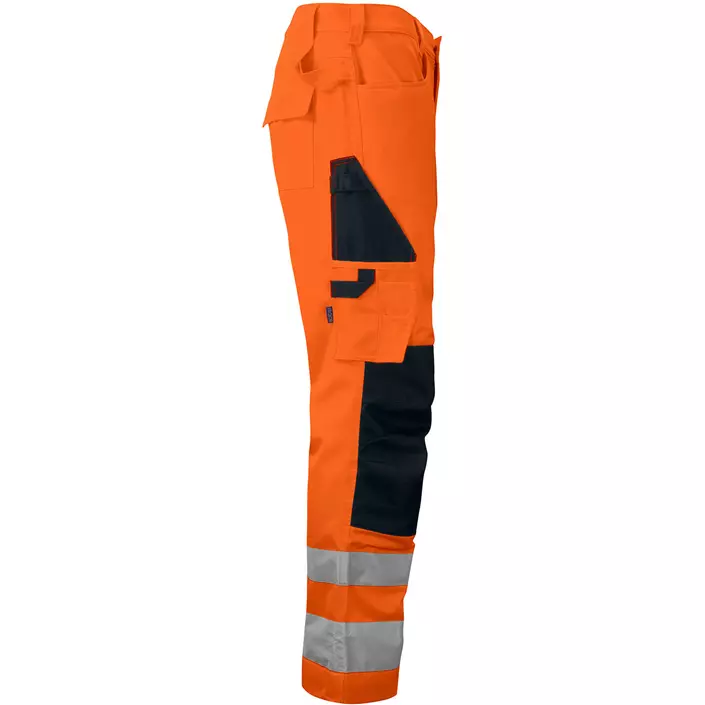 ProJob work trousers 6532, Hi-Vis Orange/Black, large image number 2