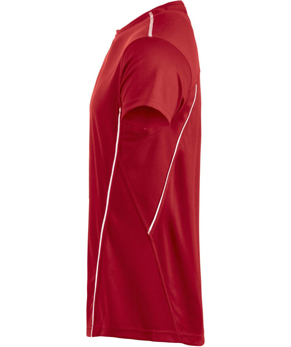 Clique Ice Sport-T  T-shirt, R&ouml;d/Vit, large image number 5