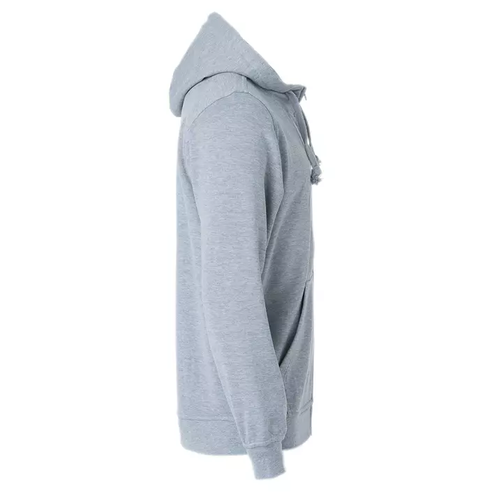 Clique Basic Hoody Full Zip hoodie med blixtlås, Gråmelerad, large image number 3
