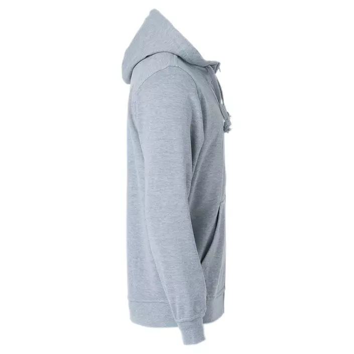 Clique Basic Hoody Full Zip hoodie med blixtlås, Gråmelerad, large image number 3