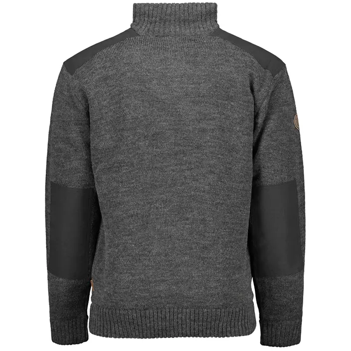 Westborn windbreaker knitted pullover, Charcoal Melange, large image number 1