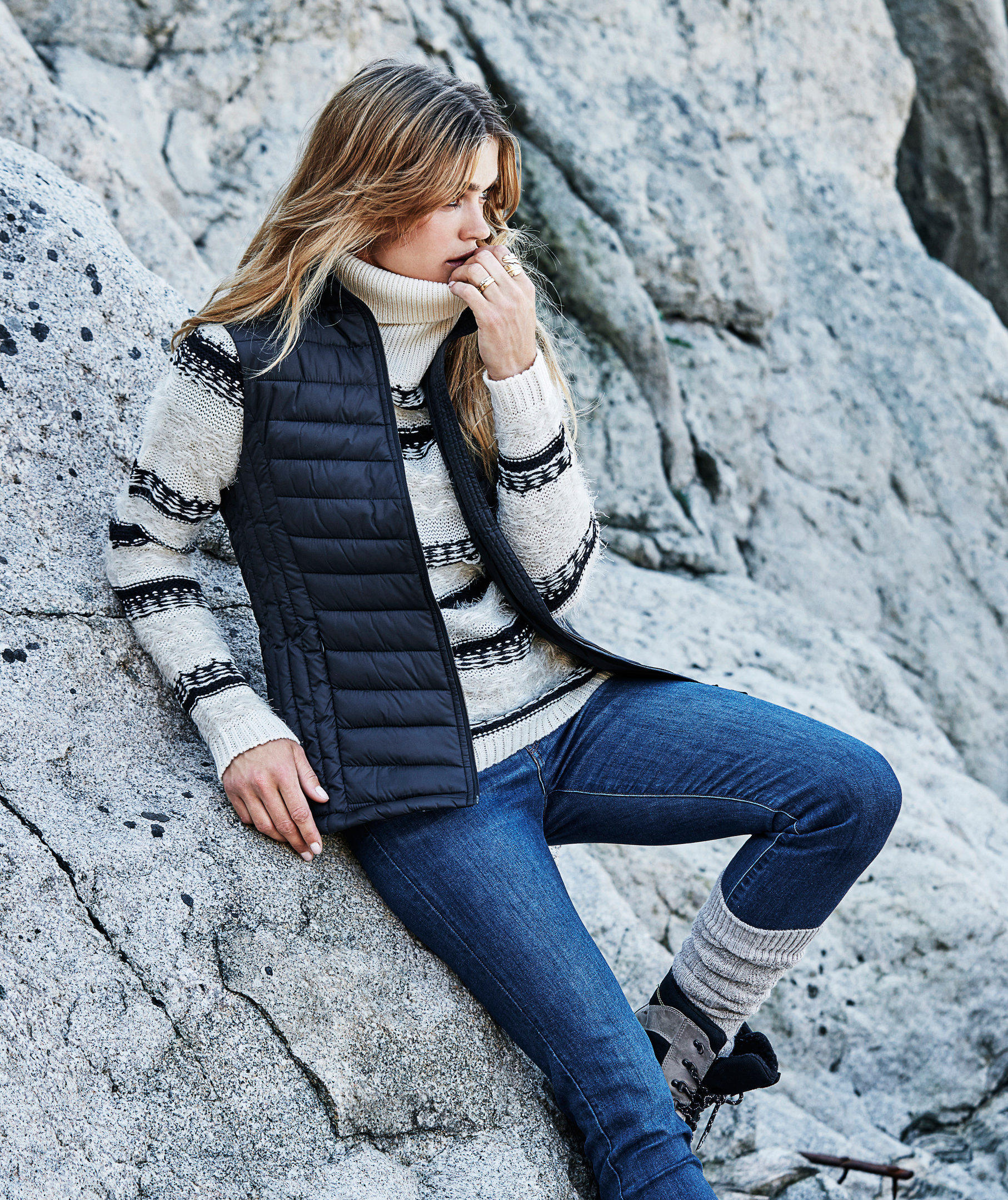 Tee Jays Zepelin women's vest, Dark Marine Blue, large image number 2