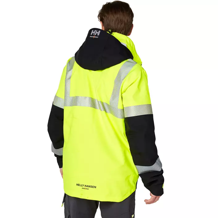 Helly Hansen ICU shell jacket, Hi-vis yellow/charcoal, large image number 2