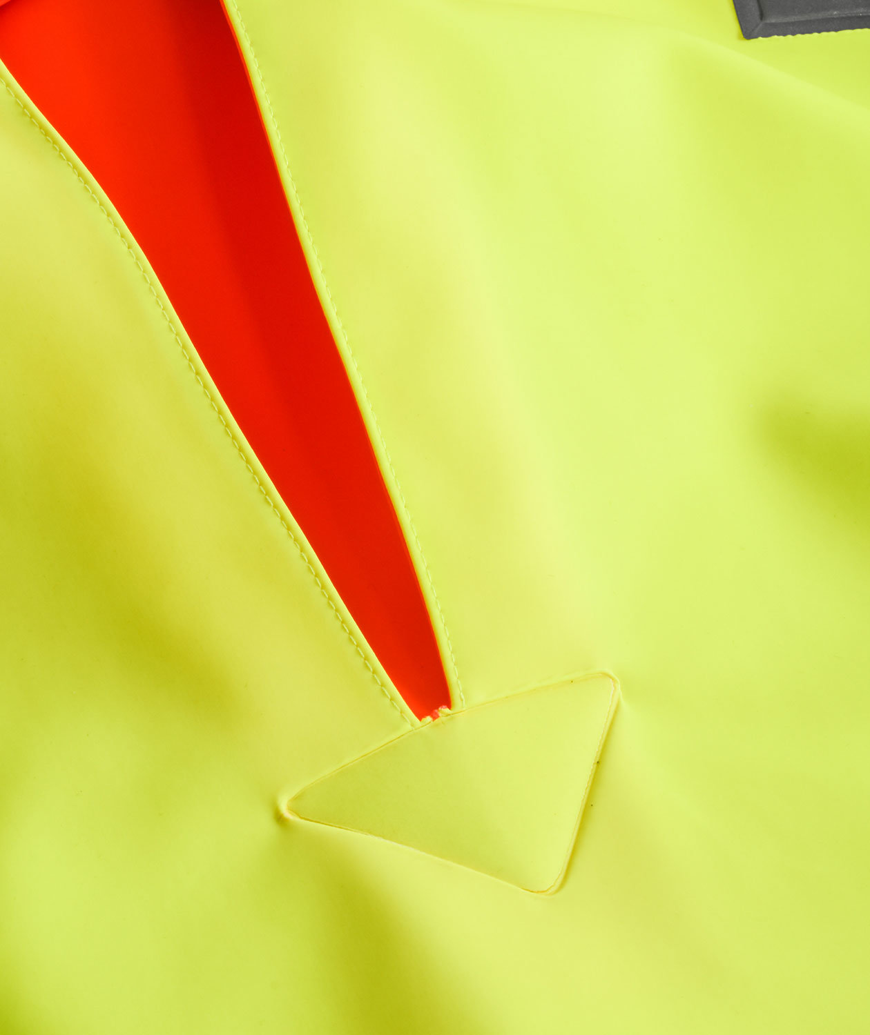 Lyngs&oslash;e PVC rain smock, Hi-vis Yellow/Marine, large image number 2