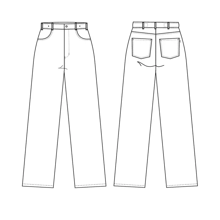 Kentaur unisex jeans, Black, large image number 3