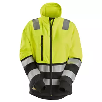 Snickers women's sweat jacket, Hi-vis Yellow/Black