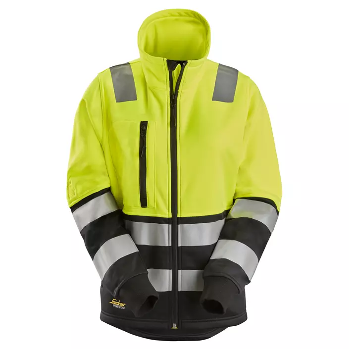 Snickers women's sweat jacket 8073, Hi-vis Yellow/Black, large image number 0