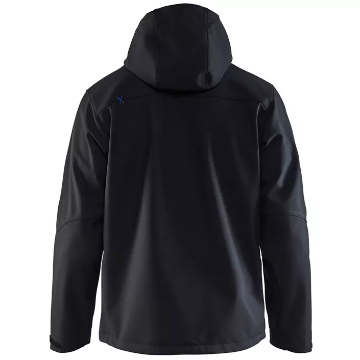 Blåkläder softshell jacket, Black/Cobalt Blue, large image number 1