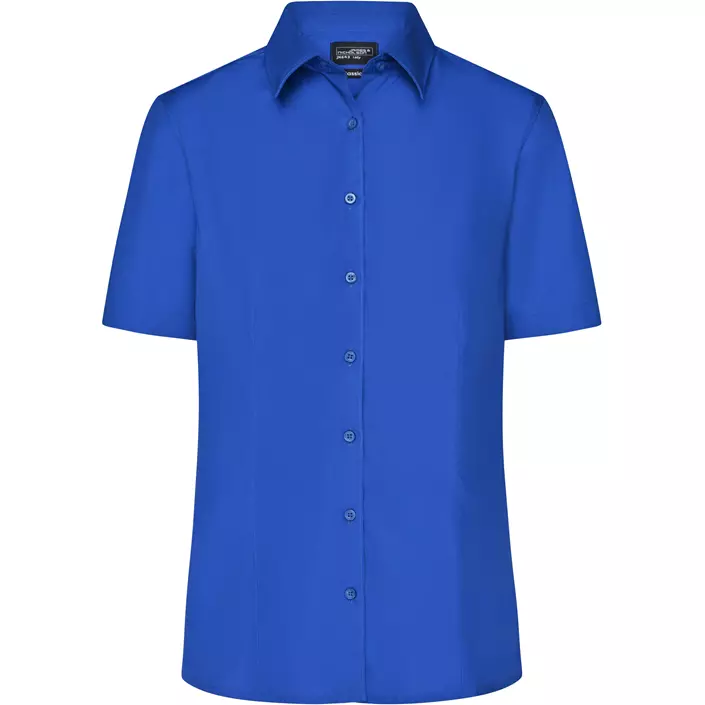 James & Nicholson women's short-sleeved Modern fit shirt, Royal Blue, large image number 0