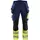 Blåkläder håndværkerbukser full stretch, Marine/Hi-Vis gul, Marine/Hi-Vis gul, swatch