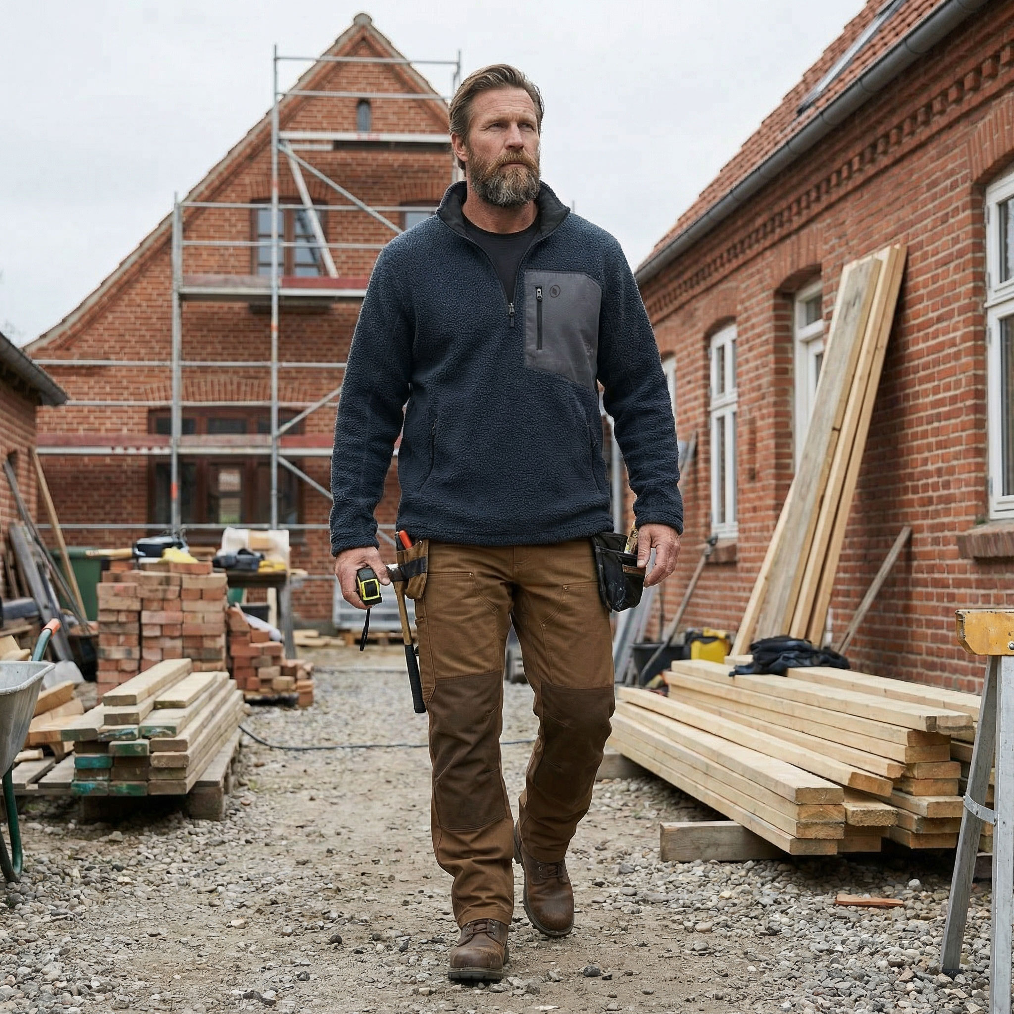 Terrax fiberpelsgenser, Svart/Marinebl&aring;