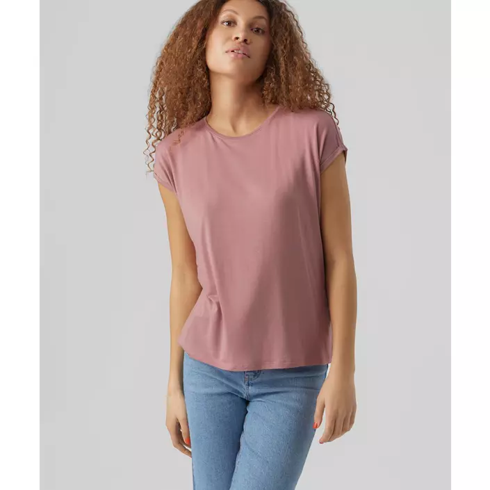 Vero Moda VMAVA PLAIN Damen T-Shirt, Nostalgia Rose, large image number 1