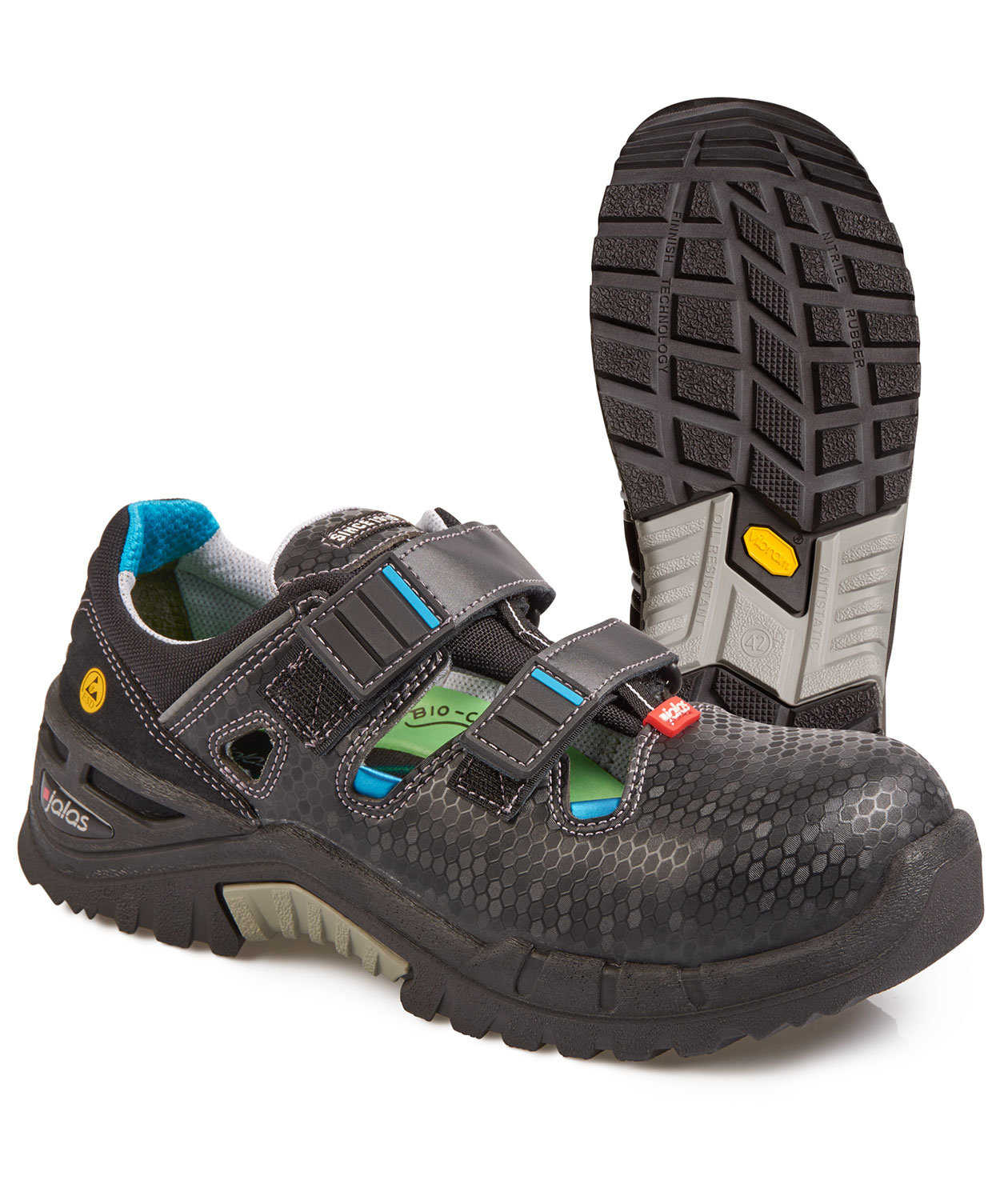 Jalas 9605 Flow women's safety sandal S1P, Black