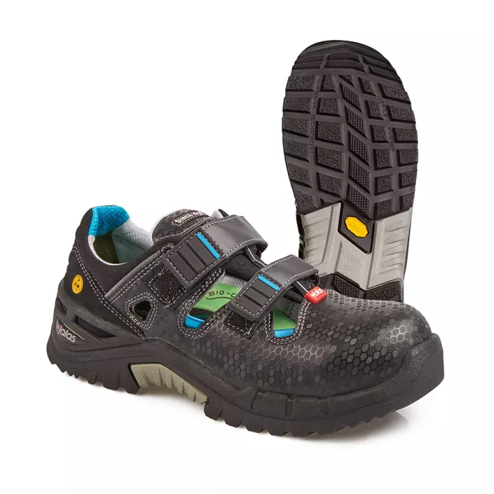 Jalas 9605 Flow women's safety sandal S1P, Black, large image number 0