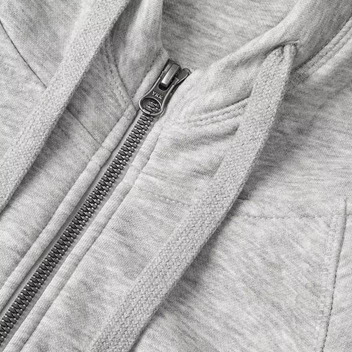 ID hoodie med dragkedja dam, Lys Grå Melange, large image number 3