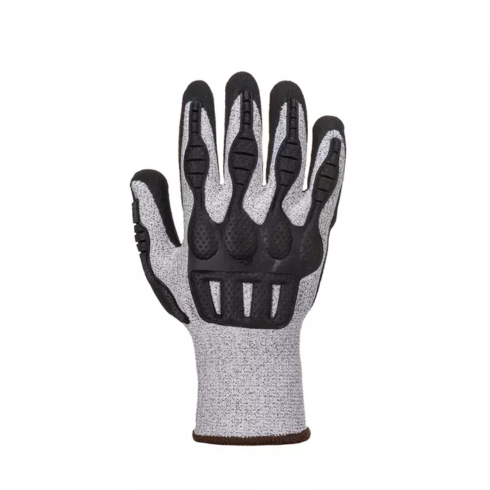Portwest impact-reducing cut resistant gloves Cut C, Grey/Black, large image number 2