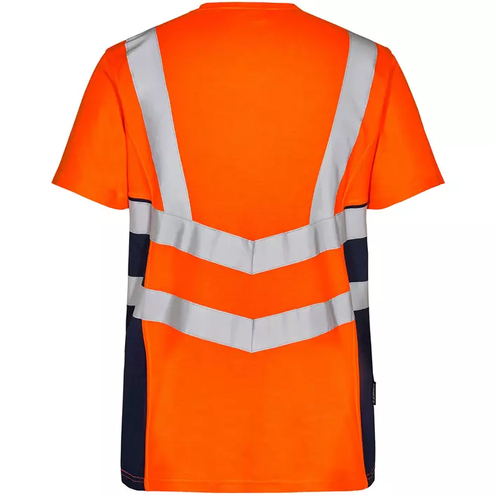 Engel Safety T-shirt, Orange/Blue Ink, large image number 1