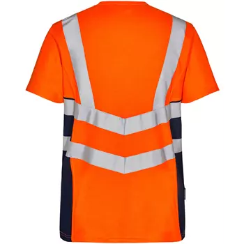 Engel Safety T-shirt, Orange/Blue Ink