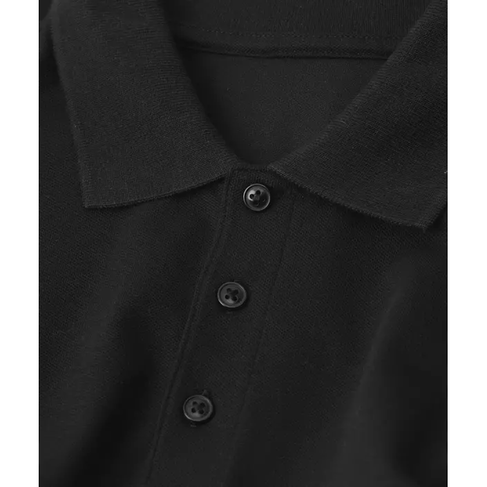 ID organic polo shirt, Black, large image number 3