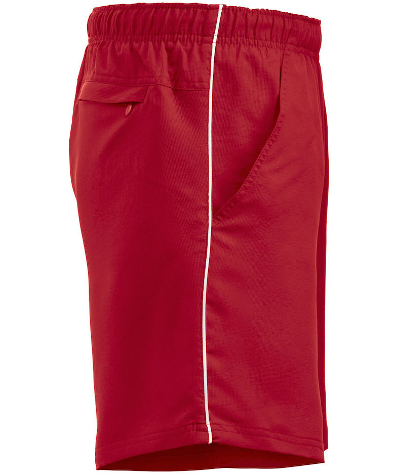 Clique Hollis Sportshorts, Rot/Wei&szlig;, large image number 3