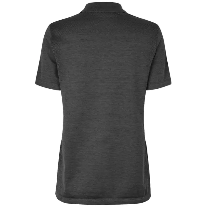ID Active dame polo T-shirt, Antracit Melange, large image number 1