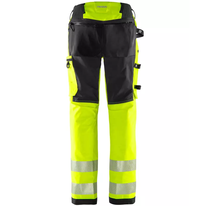 Fristads Green women's work trousers 2665 GSTP full stretch, Hi-vis Yellow/Black, large image number 2