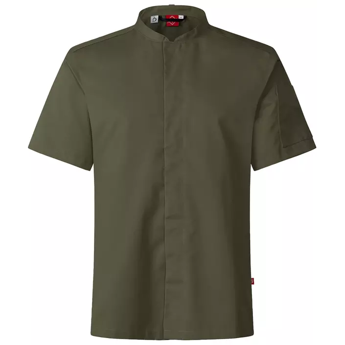Segers 1097 kortærmet kokkeskjorte, Olive green, large image number 0
