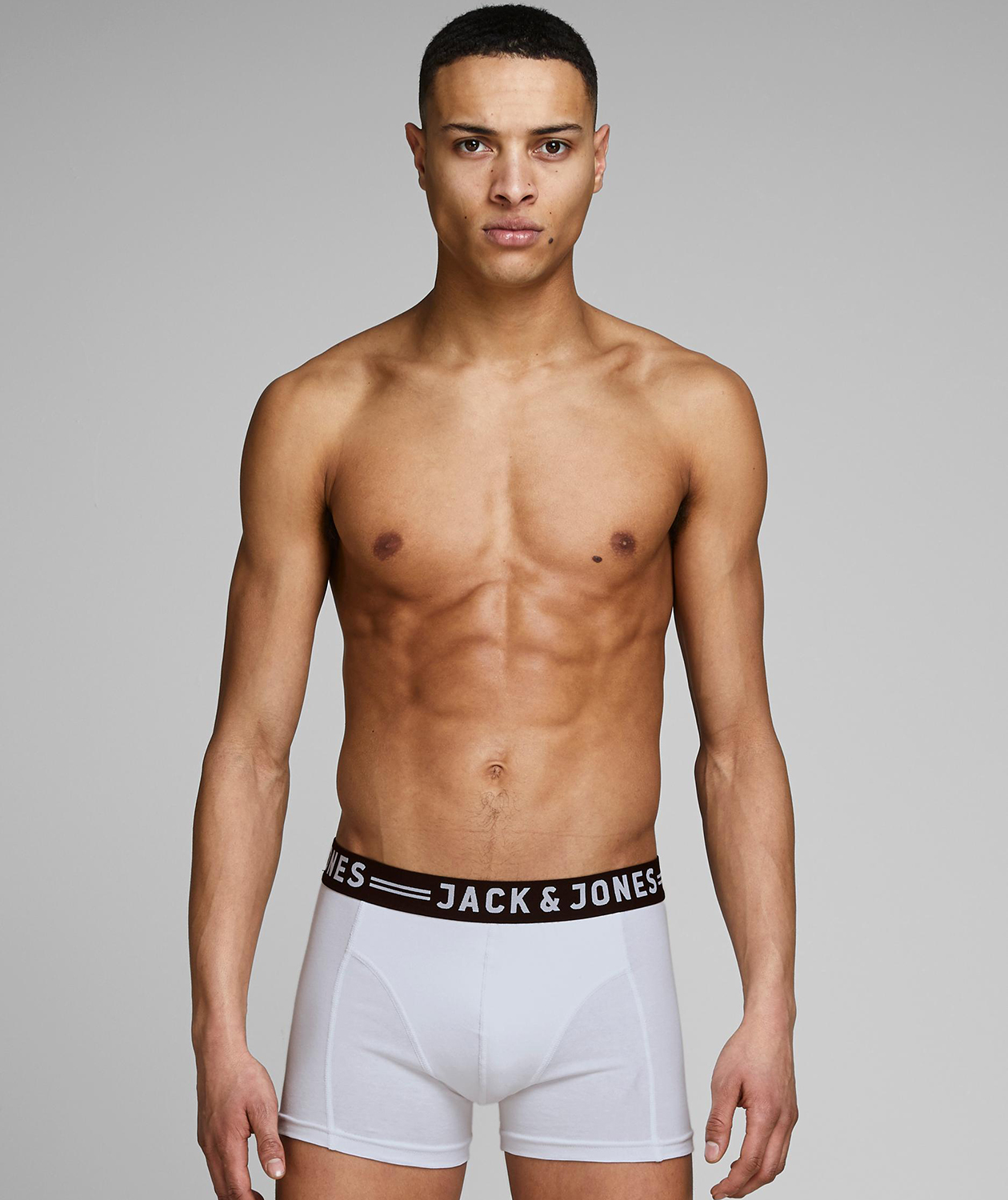 Jack & Jones Sense 3-pack boxershorts, White/grey/black