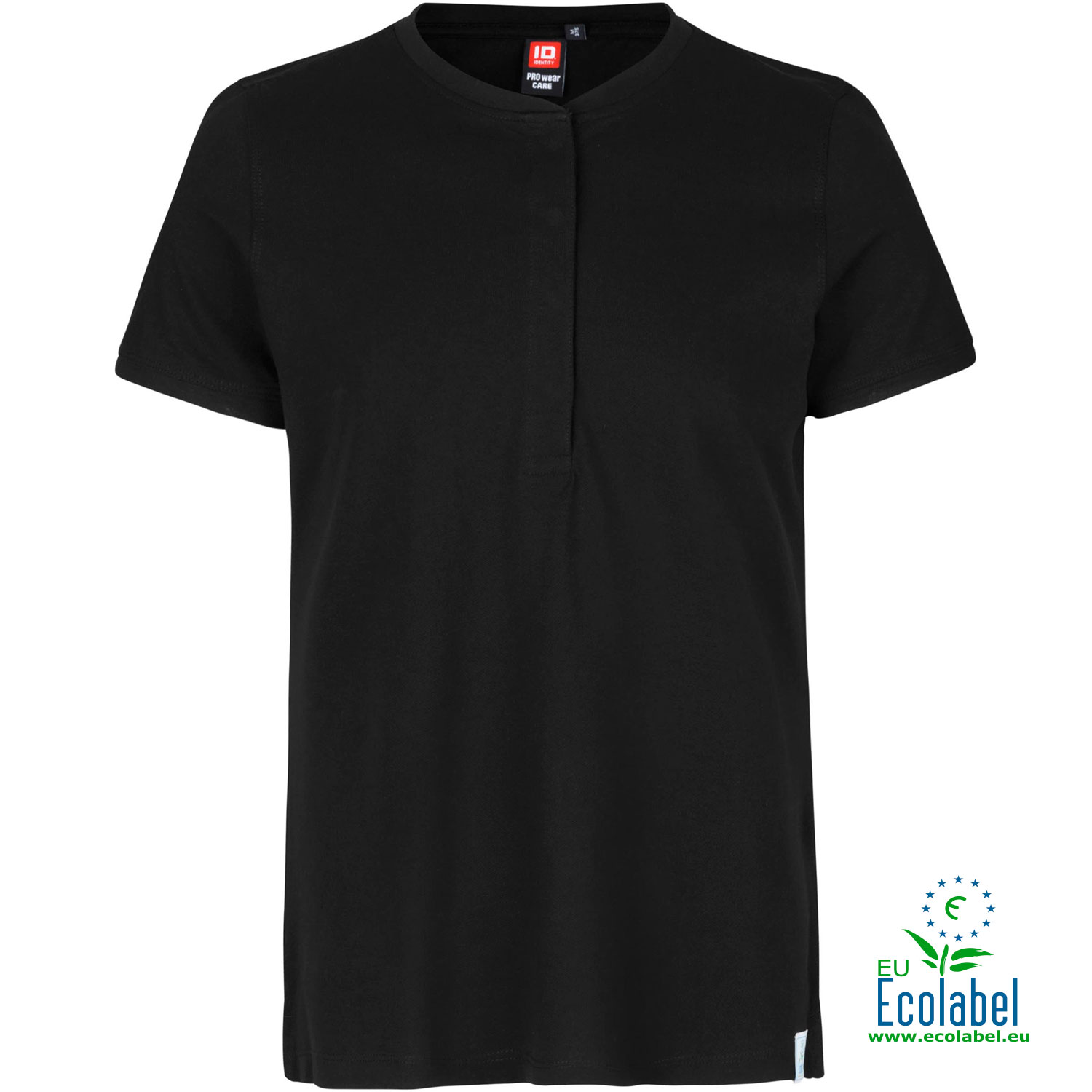 ID PRO wear CARE women&rsquo;s polo shirt, Black