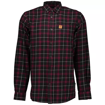 Westborn flannel shirt, Black/Bordeaux