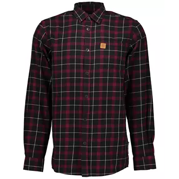 Westborn flannel shirt, Bordeaux/Black