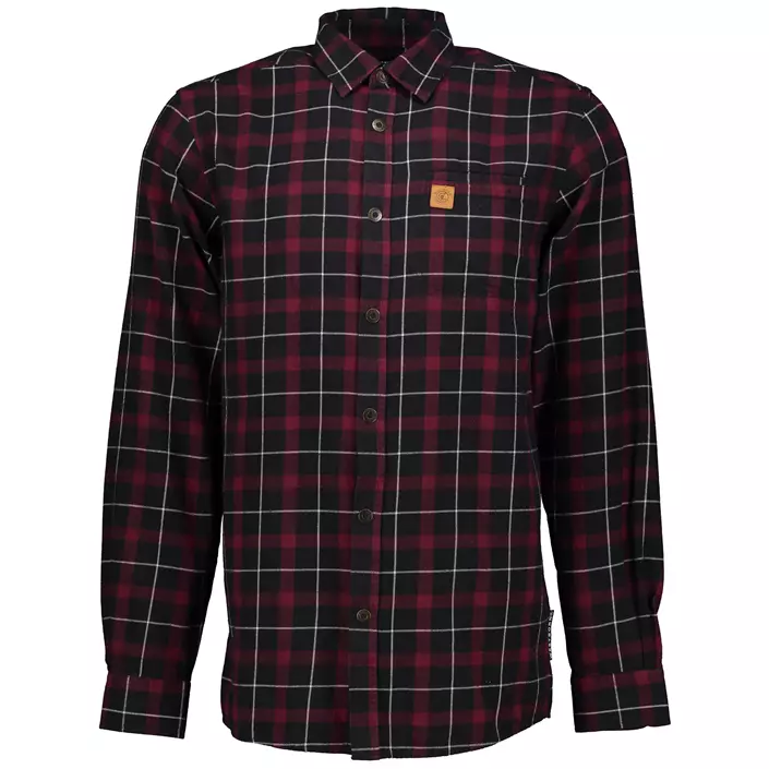 Westborn flannel shirt, Bordeaux/Black, large image number 0