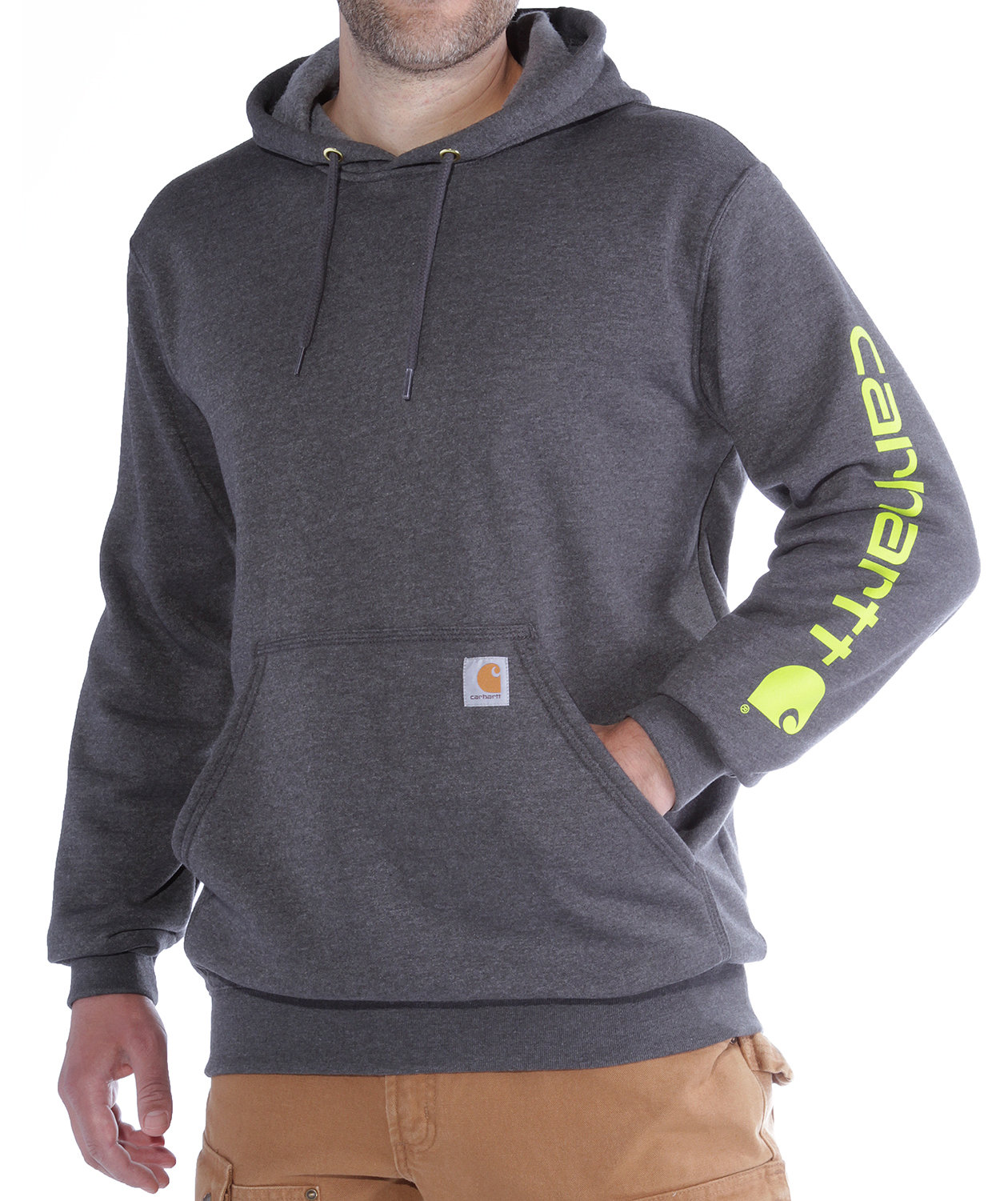 Carhartt Midweight Hoodie, Carbon Heather, large image number 2