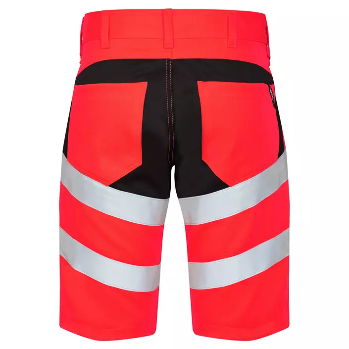 Engel Safety arbeidsshorts, Hi-Vis rød/svart, large image number 1