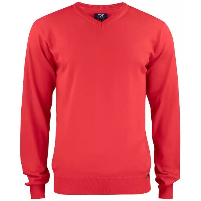 Cutter & Buck Everett sweatshirt with merino wool, Red, large image number 0