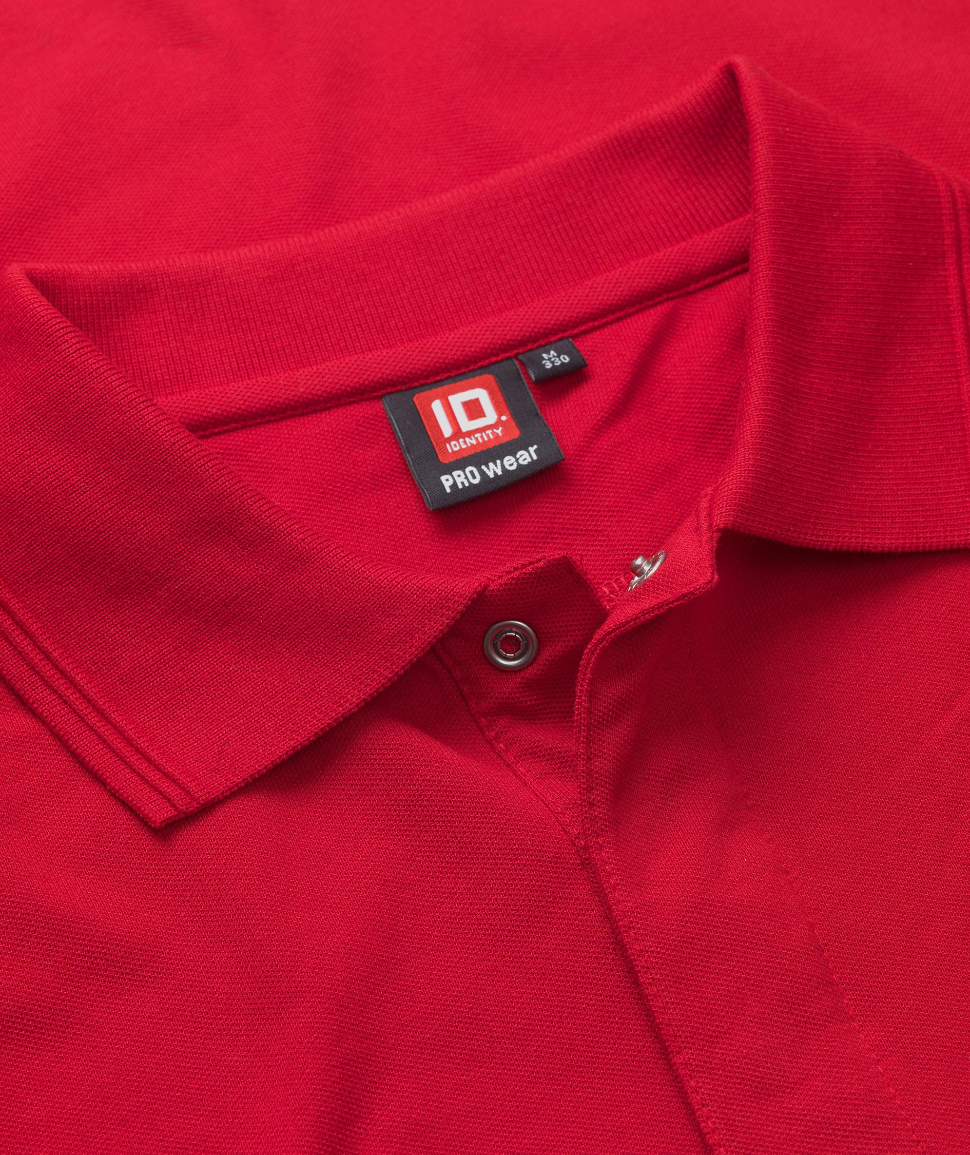 ID PRO Wear Polo shirt with press-studs, Red, large image number 3