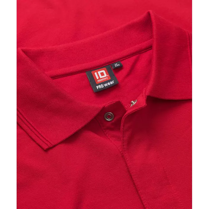ID PRO Wear Piké-tröja med tryckknappar, Röd, large image number 3
