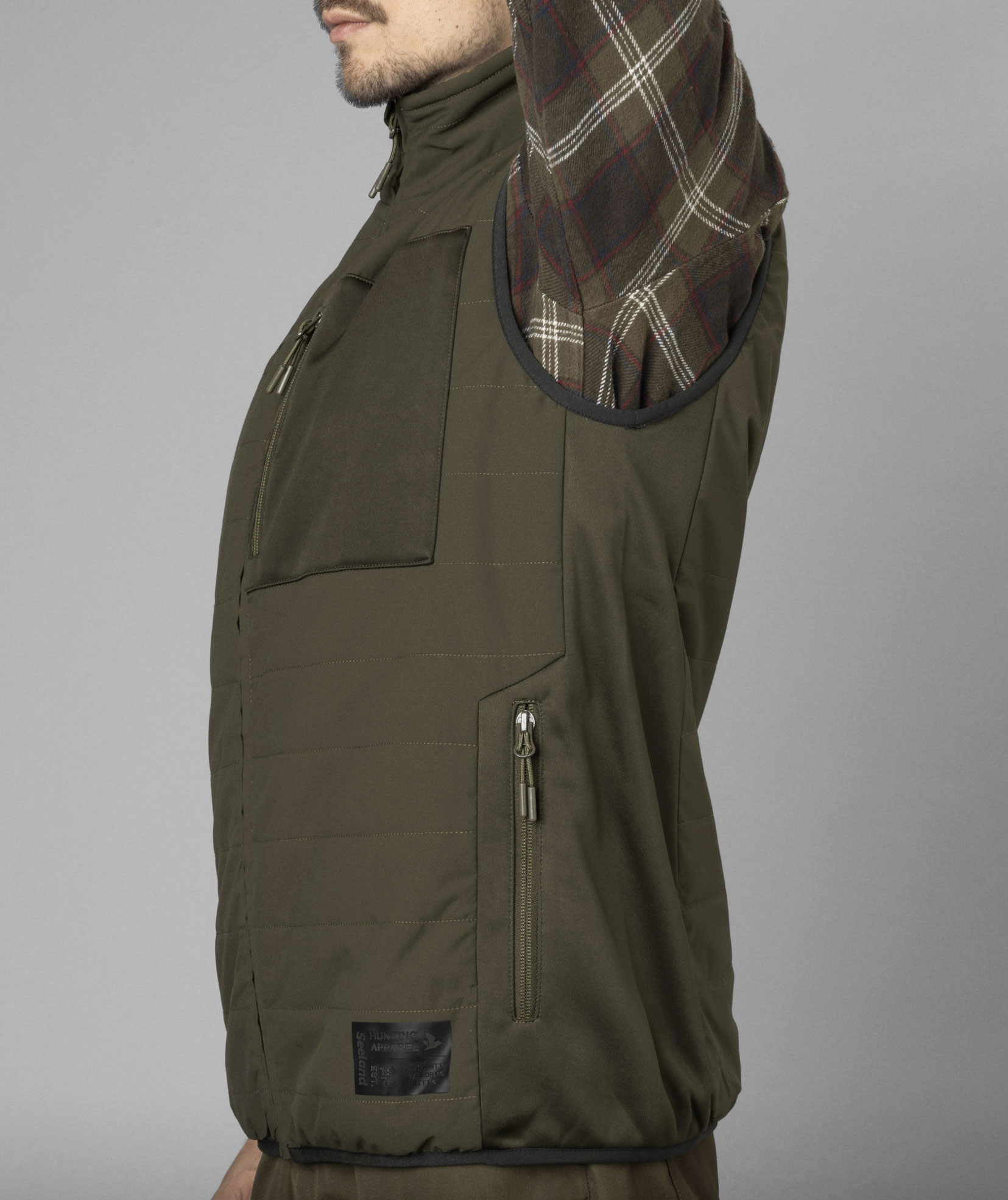 Seeland Celsius Heat vatteret vest, Pine green, large image number 4