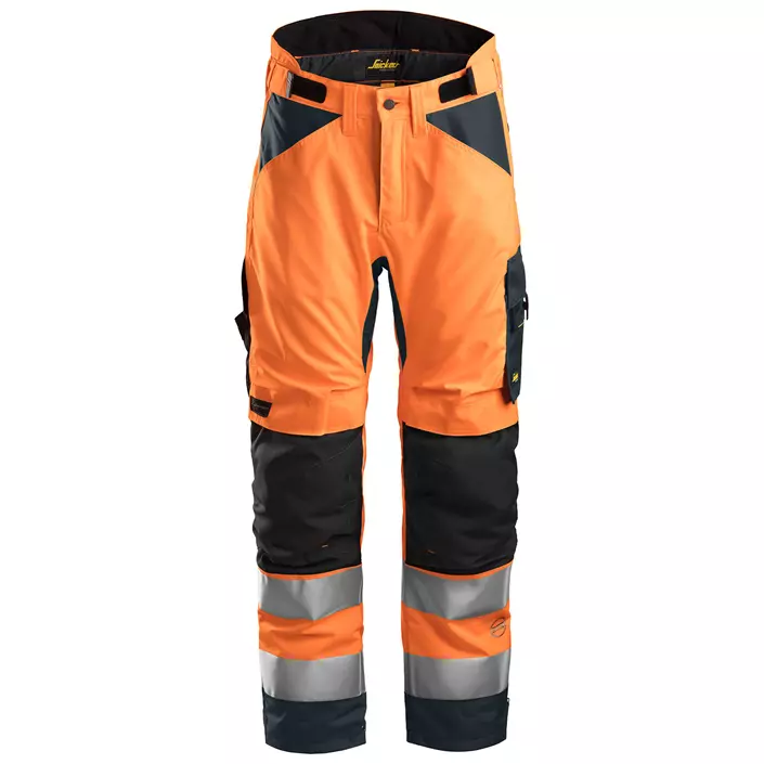 Snickers AllroundWork 37.5® winter trousers+ 6639, Hi-Vis Orange/Steel Grey, large image number 0
